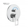 Miscelatore monocomando ad incasso doccia a parete 3 vie con deviatore a vitone sistema install box serie Sprint Hole