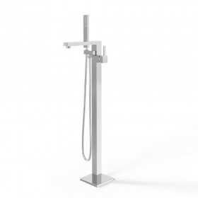 Santiago Gruppo Vasca a Pavimento Free Standing Ottone cromato Lucido