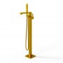 Santiago Gruppo Vasca a Pavimento Free Standing Ottone Finitura Oro bronzato Spazzolato