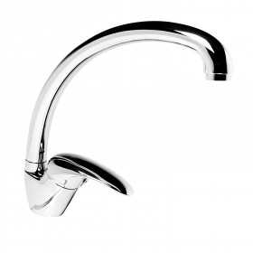 Miscelatore monocomando per lavello cucina con canna orientabile serie Venus cromato
