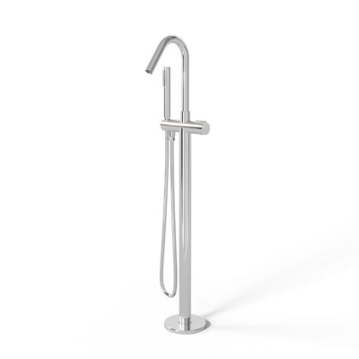 Dublino Gruppo Vasca a Pavimento Free Standing Ottone cromato Lucido