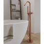 Dublino Gruppo Vasca a Pavimento Free Standing Ottone Finitura Oro Rosa PVD