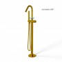 Dublino Gruppo Vasca a Pavimento Free Standing Ottone Finitura Oro bronzato Spazzolato