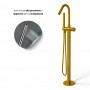 Dublino Gruppo Vasca a Pavimento Free Standing Ottone Finitura Oro bronzato Spazzolato