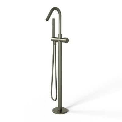 Dublino Gruppo Vasca a Pavimento Free Standing Ottone Finitura canna di fucile