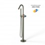 Dublino Gruppo Vasca a Pavimento Free Standing Ottone Finitura canna di fucile