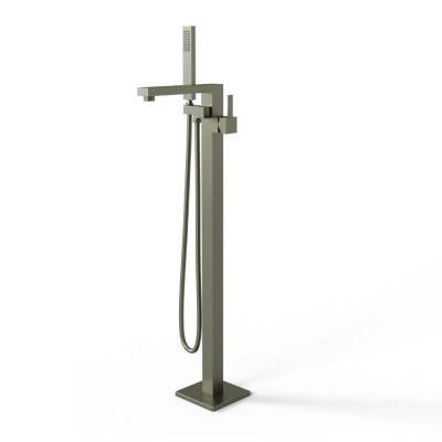 Santiago Gruppo Vasca a Pavimento Free Standing Ottone Finitura canna di fucile pvd