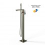Santiago Gruppo Vasca a Pavimento Free Standing Ottone Finitura canna di fucile pvd