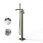 Santiago Gruppo Vasca a Pavimento Free Standing Ottone Finitura canna di fucile pvd