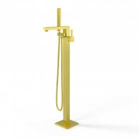 Santiago Gruppo Vasca a Pavimento Free Standing Ottone Finitura Oro lucido pvd