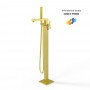Santiago Gruppo Vasca a Pavimento Free Standing Ottone Finitura Oro lucido pvd