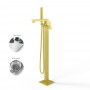 Santiago Gruppo Vasca a Pavimento Free Standing Ottone Finitura Oro lucido pvd