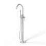 Praga Gruppo Vasca a Pavimento Free Standing Ottone cromato Lucido