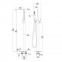 Atene Gruppo Vasca a Pavimento Free Standing Ottone cromato Lucido