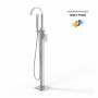 Manila Atene Gruppo Vasca a Pavimento Free Standing Ottone cromato Lucido
