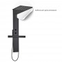 Ix Box Shower Colonna Doccia Attrezzata Diago in Acciaio Nero Opaco
