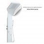 Colonna Doccia Attrezzata Alexa In Alluminio Bianco Opaco Cascata Ix Box Shower 