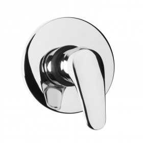 Miscelatore monocomando ad incasso doccia a parete 1 via cromo lucido serie EMME