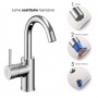 Miscelatore monocomando Jazz Decor per lavabo installazione rapida con piletta click clack