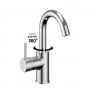 Miscelatore monocomando Jazz Decor per lavabo installazione rapida con piletta click clack