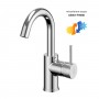 Miscelatore monocomando Jazz Decor per lavabo installazione rapida con piletta click clack