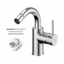 Miscelatore monocomando Jazz Decor per bidet installazione rapida con piletta click clack