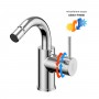 Miscelatore monocomando Jazz Decor per bidet installazione rapida con piletta click clack
