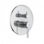 Miscelatore monocomando ad incasso doccia a parete 4 vie con deviatore a vitone sistema install box serie Jazz Decor
