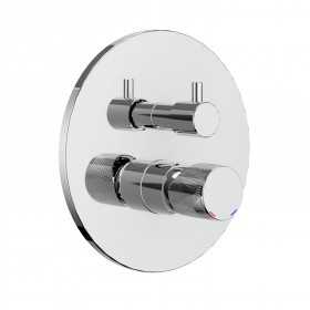 Miscelatore monocomando ad incasso doccia a parete 3 vie con deviatore a vitone sistema install box serie Jazz Decor