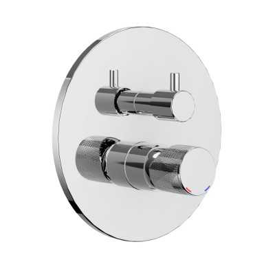 Miscelatore monocomando ad incasso doccia a parete 3 vie con deviatore a vitone sistema install box serie Jazz Decor