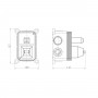 Miscelatore monocomando ad incasso doccia a parete 3 vie con deviatore a vitone sistema install box serie Jazz Decor