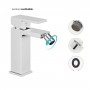 Miscelatore monocomando per bidet in ottone serie TOWN con cartuccia da mm 25 piletta da 1.1/4