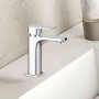 Miscelatore monocomando cm 25 per lavabo canna alta in ottone serie Cross con cartuccia da mm 35
