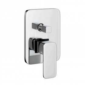 Miscelatore monocomando ad incasso doccia con deviatore 2 vie cromo lucido con sistema install box serie Cross