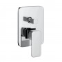 Miscelatore monocomando ad incasso doccia con deviatore 2 vie cromo lucido con sistema install box serie Cross
