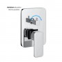 Miscelatore monocomando ad incasso doccia a parete 3 vie con deviatore a vitone sistema install box serie Cross