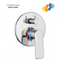 Miscelatore incasso doccia monocomando a parete 4 vie con deviatore a vitone sistema install box serie Atlantic
