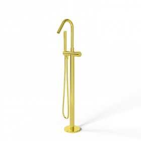 Dublino Gruppo Vasca a Pavimento Free Standing Ottone Finitura Oro lucido PVD