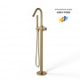 Dublino Gruppo Vasca a Pavimento Free Standing Ottone Finitura Oro matt PVD