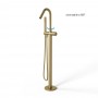 Dublino Gruppo Vasca a Pavimento Free Standing Ottone Finitura Oro matt PVD