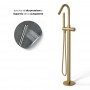 Dublino Gruppo Vasca a Pavimento Free Standing Ottone Finitura Oro matt PVD