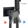 Idroscopino Alvin Mix WC bidet bagno quadro con rubinetto miscelatore nero opaco con Install Box
