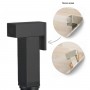 Idroscopino Alvin Mix WC bidet bagno quadro con rubinetto miscelatore nero opaco con Install Box