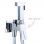 Idroscopino Alvin Mix WC bidet bagno quadro con rubinetto miscelatore cromo lucido con Install Box