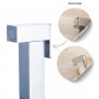 Idroscopino Alvin Mix WC bidet bagno quadro con rubinetto miscelatore cromo lucido con Install Box
