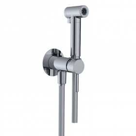 Idroscopino Ian Mix WC bidet bagno tondo con rubinetto miscelatore cromo lucido con Install Box