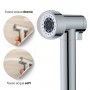 Idroscopino Ian Mix WC bidet bagno tondo con rubinetto miscelatore cromo lucido con Install Box