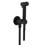 Idroscopino Ian Mix WC bidet bagno tondo con rubinetto miscelatore nero opaco con Install Box