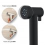 Idroscopino Ian Mix WC bidet bagno tondo con rubinetto miscelatore nero opaco con Install Box