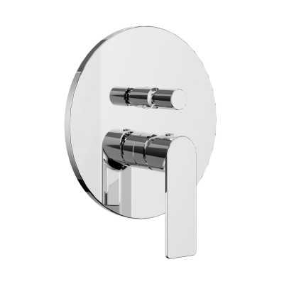 Miscelatore monocomando ad incasso doccia con deviatore 2 vie cromo lucido con sistema install box serie SPRINT